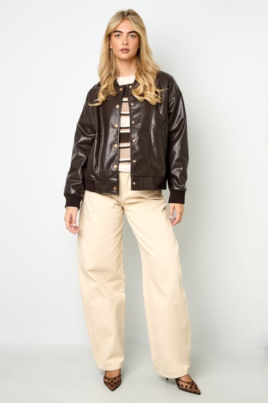 Polyester fiber (polyester) Jackets & Coats Solid color Street Fall/Winter  Clothes h5 Picture5